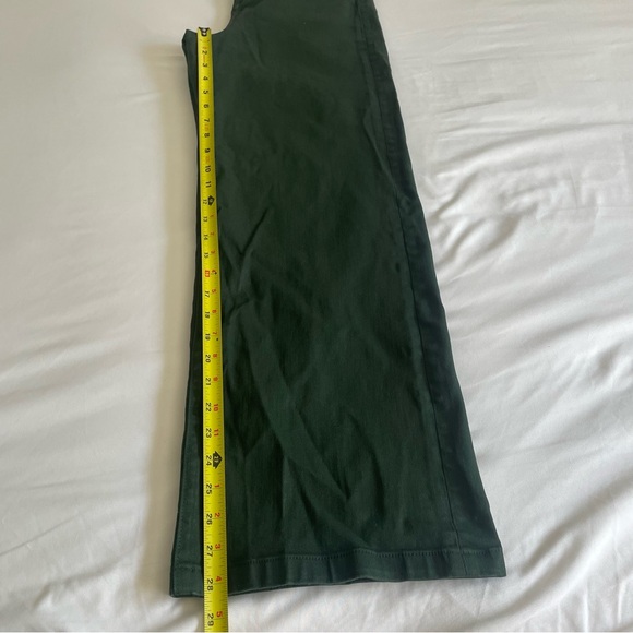 Favorite Daughter "The Mischa" Belize Green Shiny Coated Sheen Wide Leg Pant - Picture 17 of 17